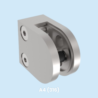 Držač stakla tip D50, za kvadratne stupove, Inox A4, polirano