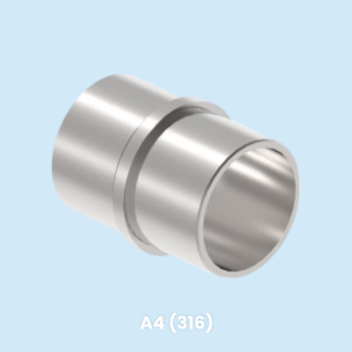 Spoj za cijevi ∅42,4x2, ravni, Inox A4, polirano
