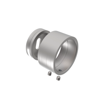 Zidni prihvat / prirubnica rukohvata za cijev ∅42,4, Inox A2, brušeno