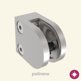 držač stakla D50 za kvadratne stupove inox polirano