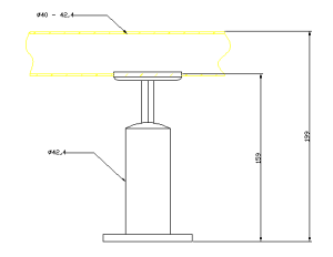 dimenzija inox stup za parapet