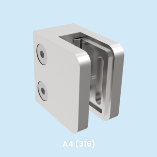 kvadratni držač stakla z akvadratni stup, polirano A4