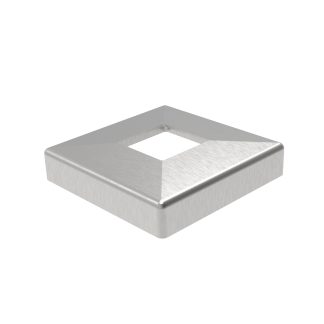 kvadrarna rozeta za stup 40x40 inox brušeno