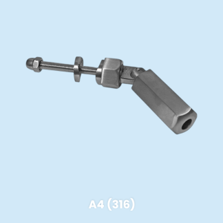 Zatezač / terminal flexibilni za inox sajle 4mm - 5mm,  Inox A4 mat